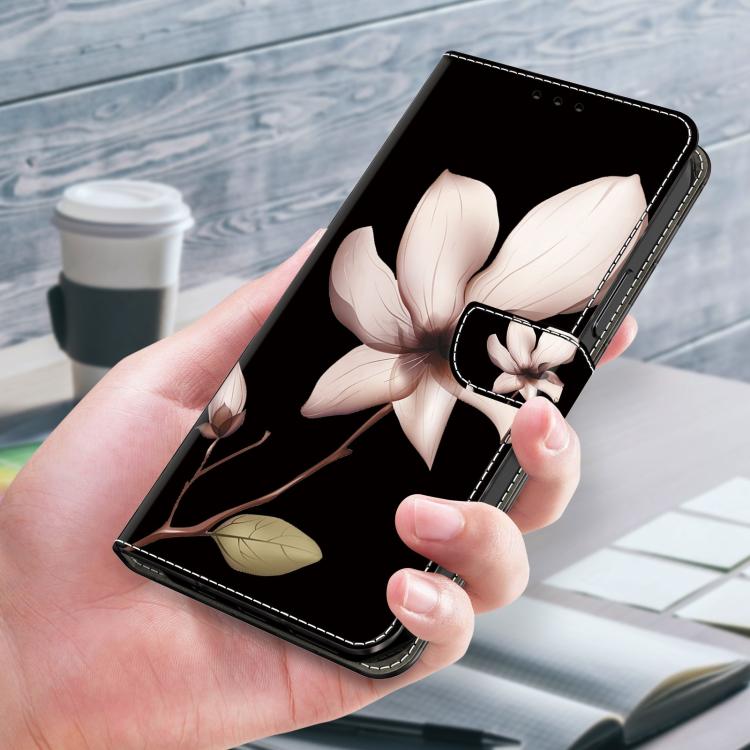 For Redmi Note 14 Pro+ 5G / Poco X7 Crystal-Like Painted Vegan Leather Phone Case