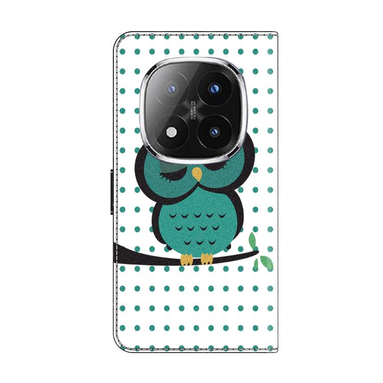 For Redmi Note 14 Pro+ 5G / Poco X7 Crystal-Like Painted Vegan Leather Phone Case