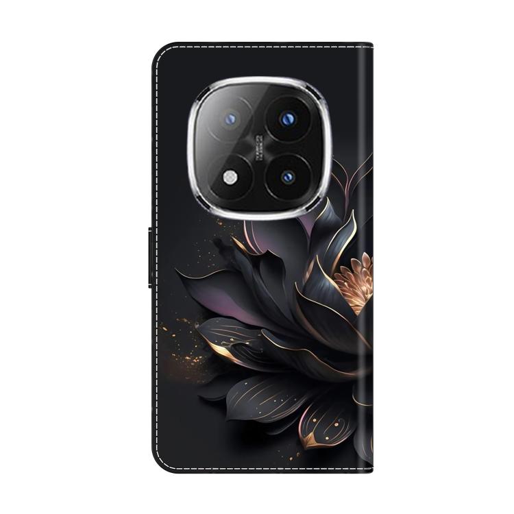 For Redmi Note 14 Pro+ 5G / Poco X7 Crystal-Like Painted Vegan Leather Phone Case