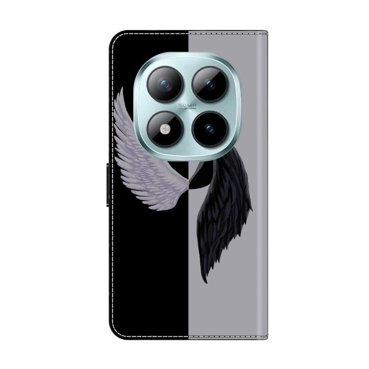 For Redmi Note 15 Pro 5G Global 163.6mm Crystal-Like Painted Vegan Leather Phone Case