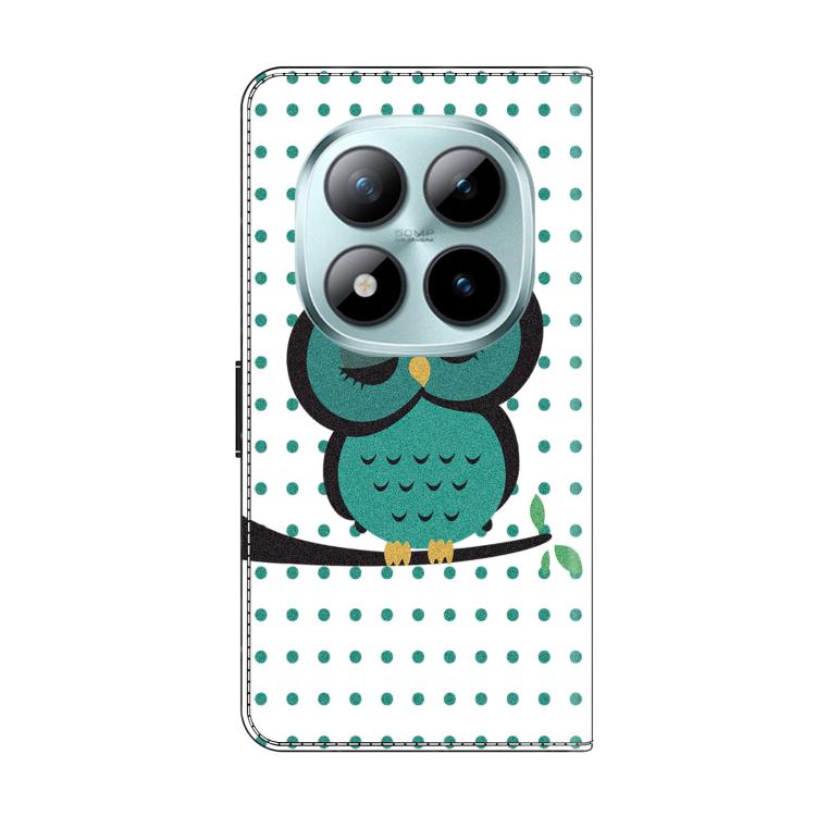 For Redmi Note 15 Pro 5G Global 163.6mm Crystal-Like Painted Vegan Leather Phone Case