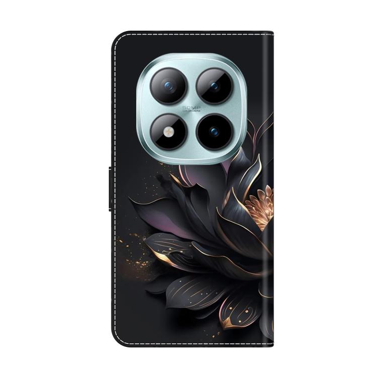 For Redmi Note 15 Pro 5G Global 163.6mm Crystal-Like Painted Vegan Leather Phone Case