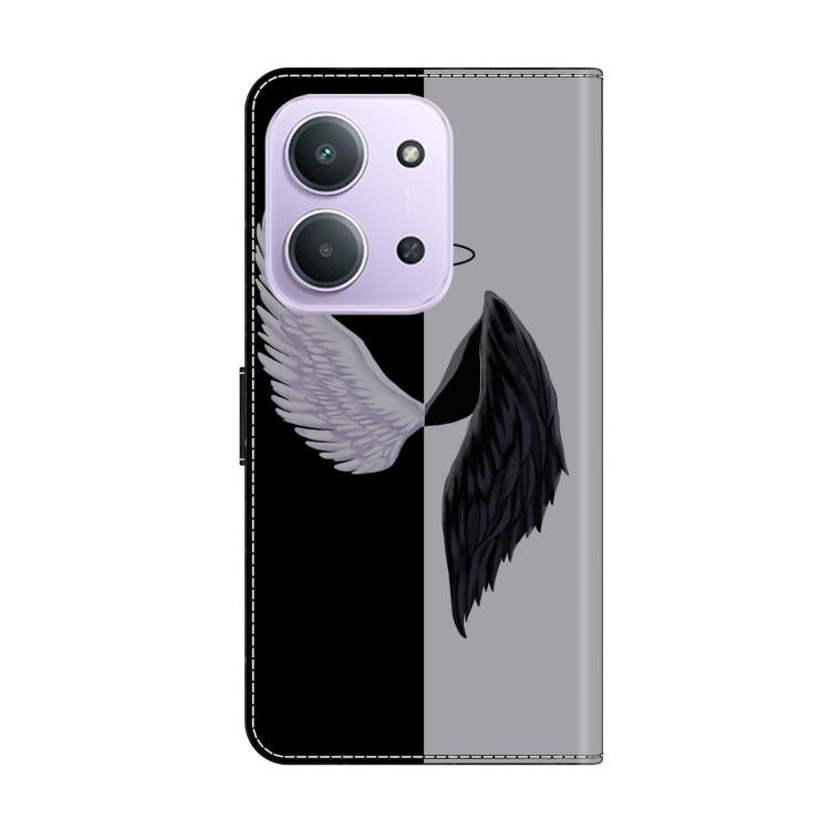 For Redmi 15C 5G / 4G EU 173mm Crystal-Like Painted Vegan Leather Phone Case
