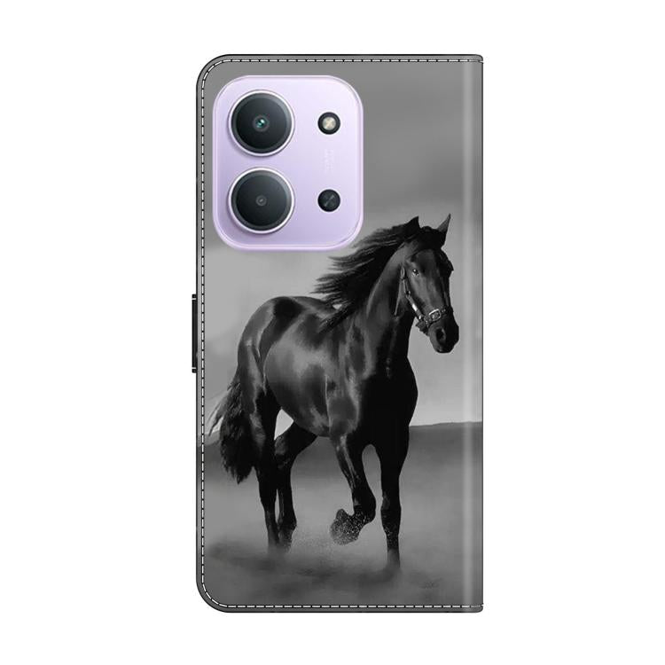 For Redmi 15C 5G / 4G EU 173mm Crystal-Like Painted Vegan Leather Phone Case