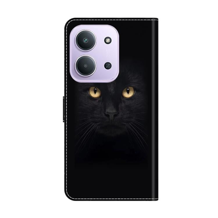 For Redmi 15C 5G / 4G EU 173mm Crystal-Like Painted Vegan Leather Phone Case