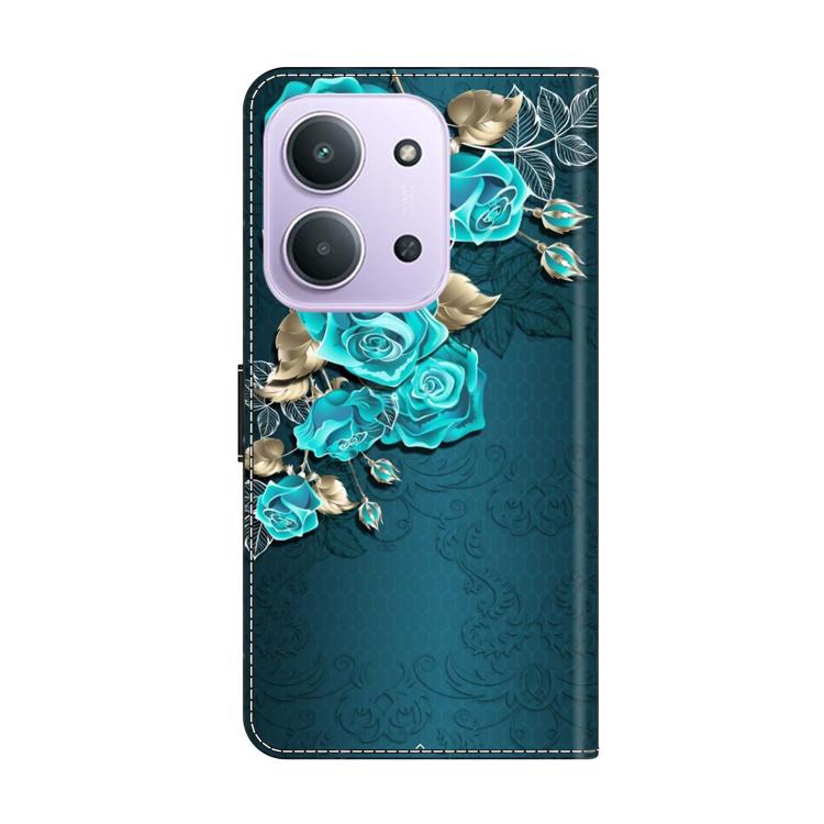 For Redmi 15C 5G / 4G EU 173mm Crystal-Like Painted Vegan Leather Phone Case