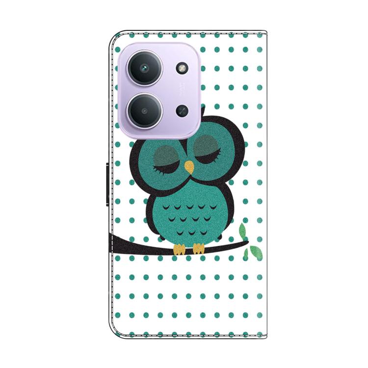 For Redmi 15C 5G / 4G EU 173mm Crystal-Like Painted Vegan Leather Phone Case