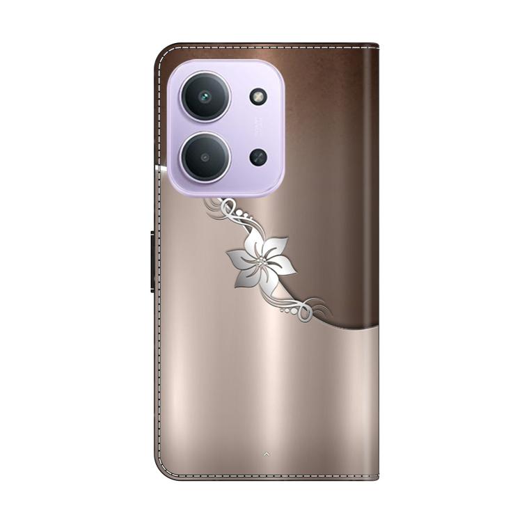 For Redmi 15C 5G / 4G EU 173mm Crystal-Like Painted Vegan Leather Phone Case
