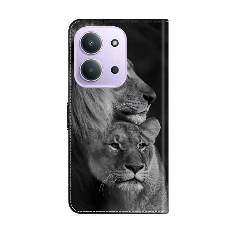 For Redmi 15C 5G / 4G EU 173mm Crystal-Like Painted Vegan Leather Phone Case