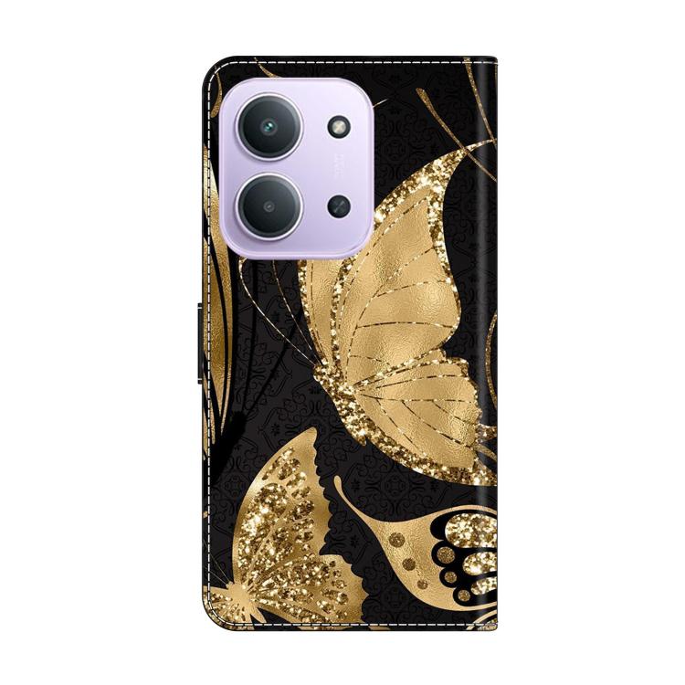 For Redmi 15C 5G / 4G EU 173mm Crystal-Like Painted Vegan Leather Phone Case