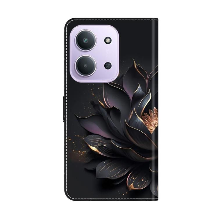 For Redmi 15C 5G / 4G EU 173mm Crystal-Like Painted Vegan Leather Phone Case