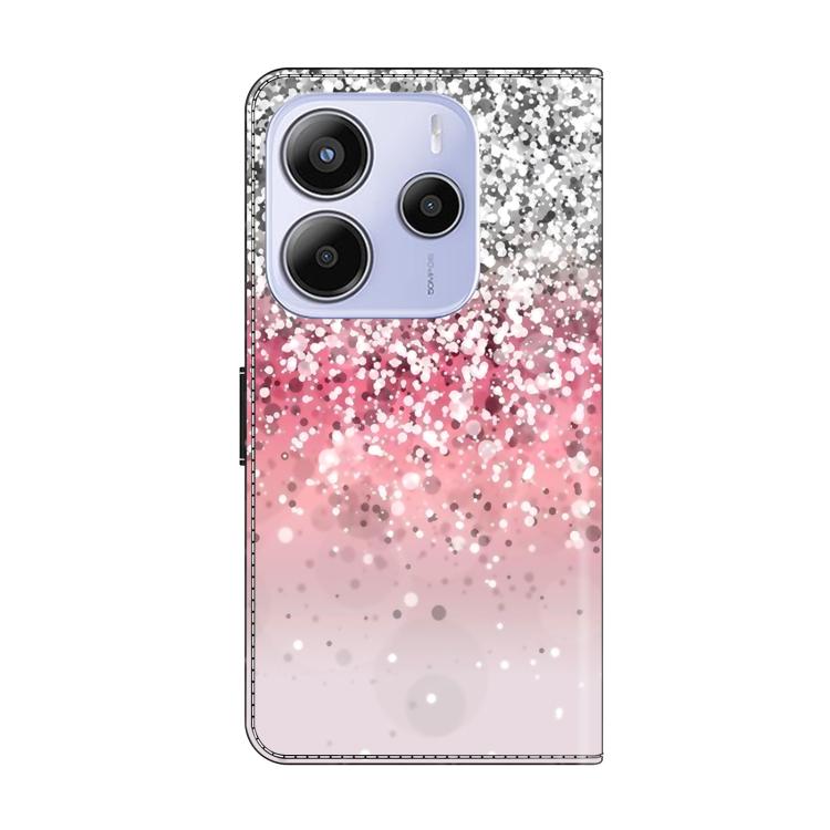 For Redmi Note 14 5G Crystal-Like Painted Vegan Leather Phone Case