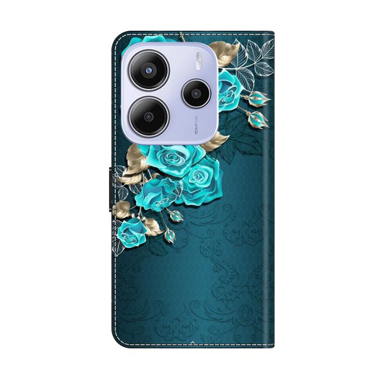 For Redmi Note 14 5G Crystal-Like Painted Vegan Leather Phone Case