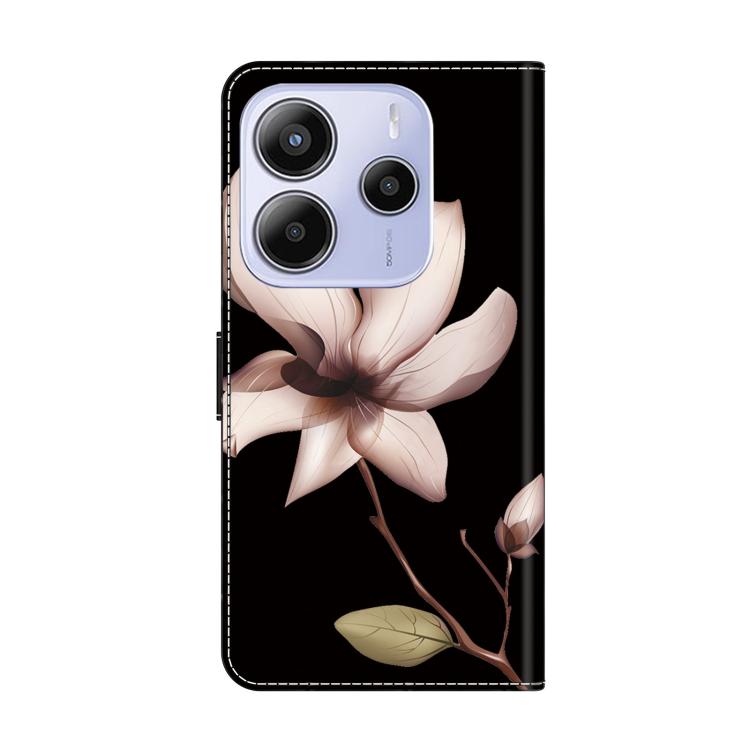 For Redmi Note 14 5G Crystal-Like Painted Vegan Leather Phone Case