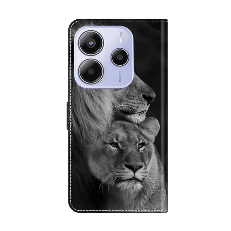 For Redmi Note 14 5G Crystal-Like Painted Vegan Leather Phone Case