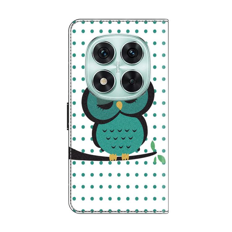 For Redmi Note 14 Pro 4G Crystal-Like Painted Vegan Leather Phone Case