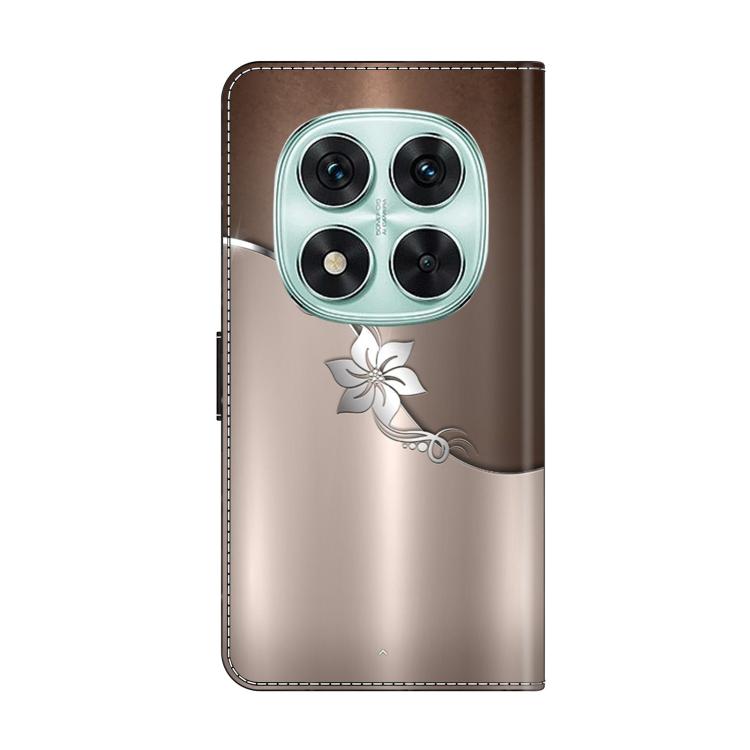 For Redmi Note 14 Pro 4G Crystal-Like Painted Vegan Leather Phone Case