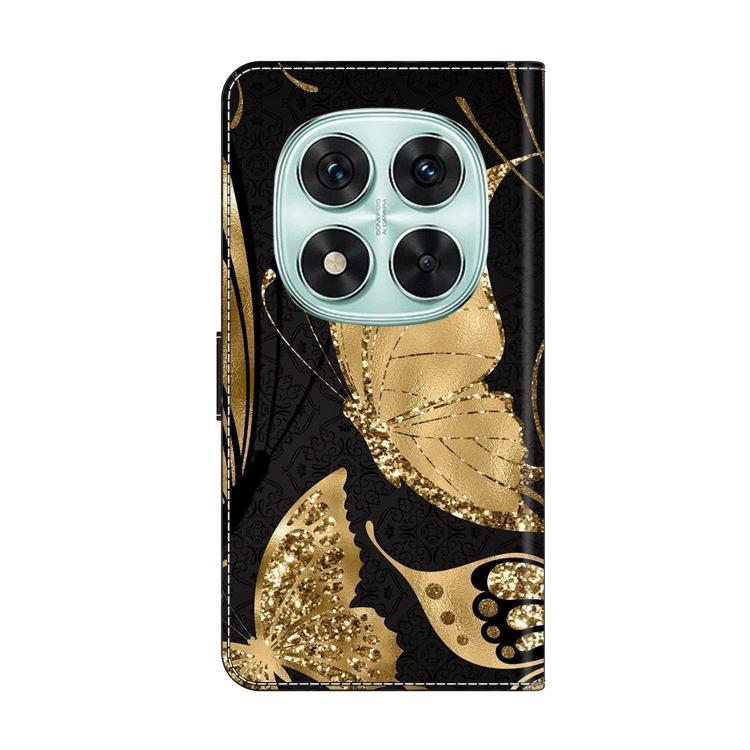 For Redmi Note 14 Pro 4G Crystal-Like Painted Vegan Leather Phone Case