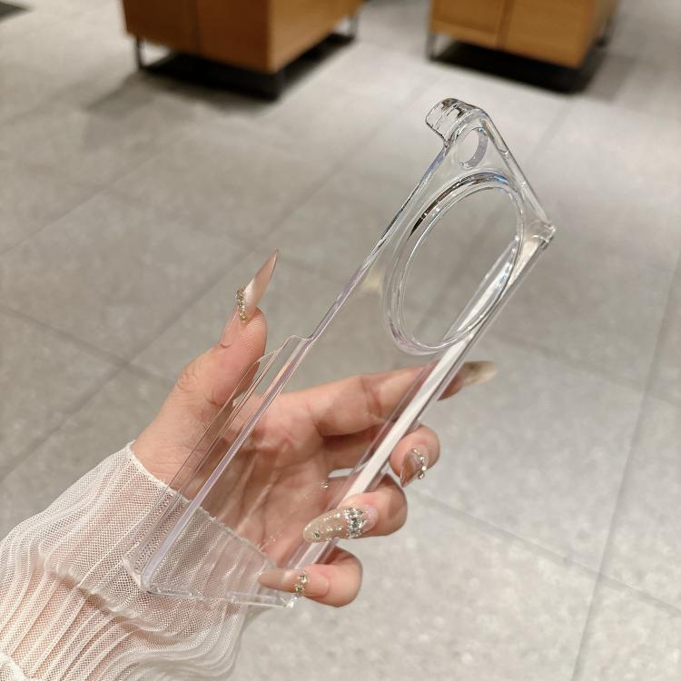 For OPPO Find N6 5G Transparent Central Magnetic PC Phone Case
