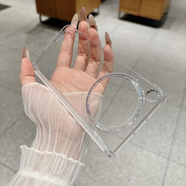 For OPPO Find N6 5G Transparent Central Magnetic PC Phone Case