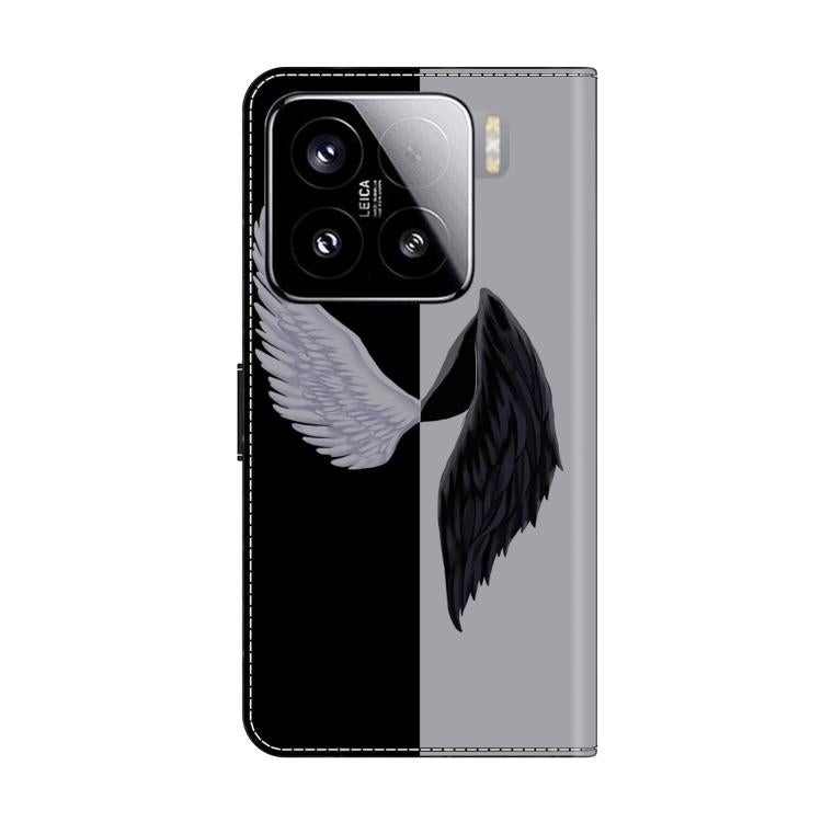 For Xiaomi 15 Crystal-Like Painted Vegan Leather Phone Case