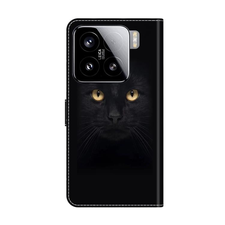 For Xiaomi 15 Crystal-Like Painted Vegan Leather Phone Case
