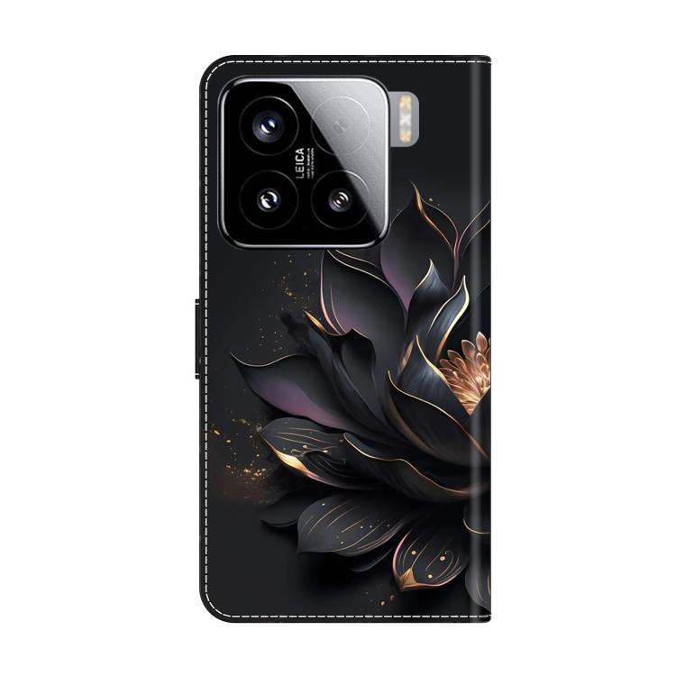 For Xiaomi 15 Crystal-Like Painted Vegan Leather Phone Case