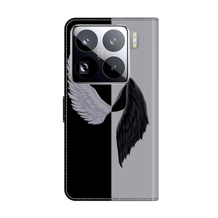 For Xiaomi 15 Pro Crystal-Like Painted Vegan Leather Phone Case