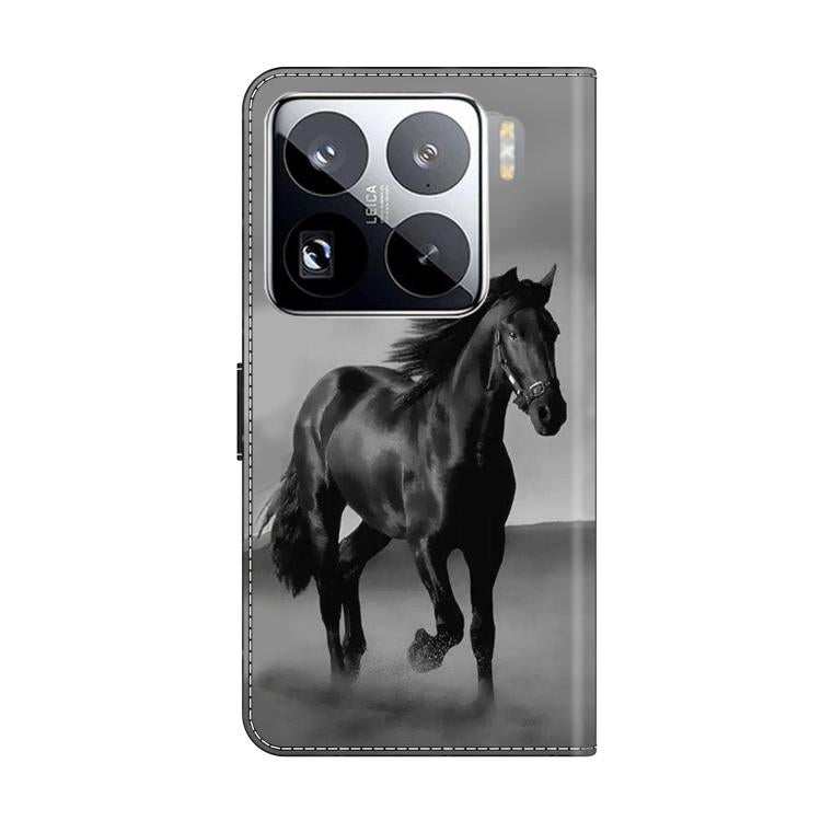 For Xiaomi 15 Pro Crystal-Like Painted Vegan Leather Phone Case