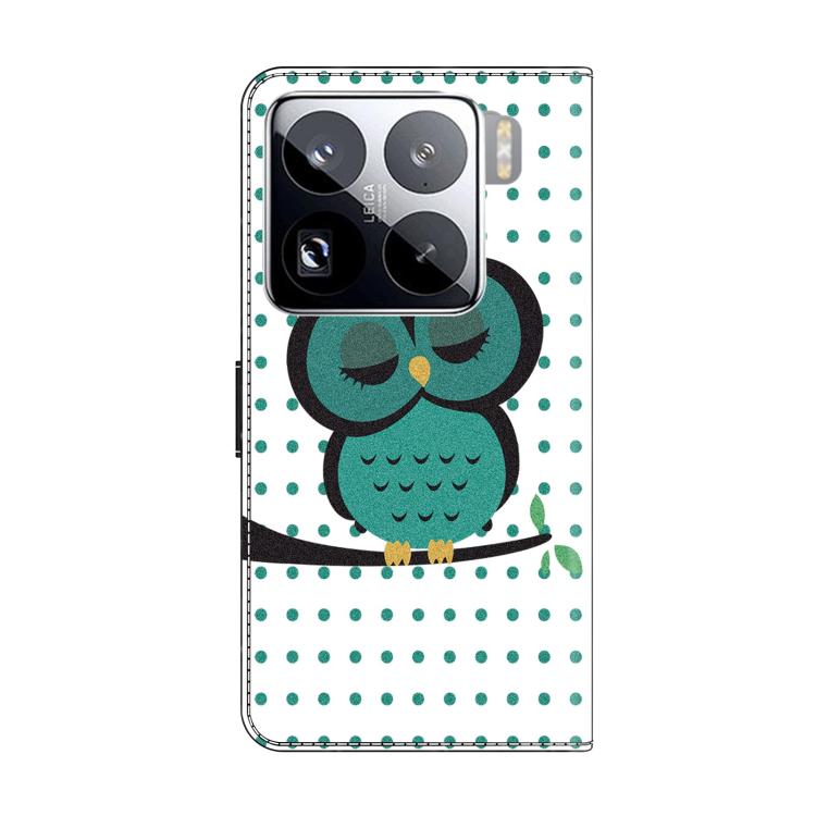 For Xiaomi 15 Pro Crystal-Like Painted Vegan Leather Phone Case
