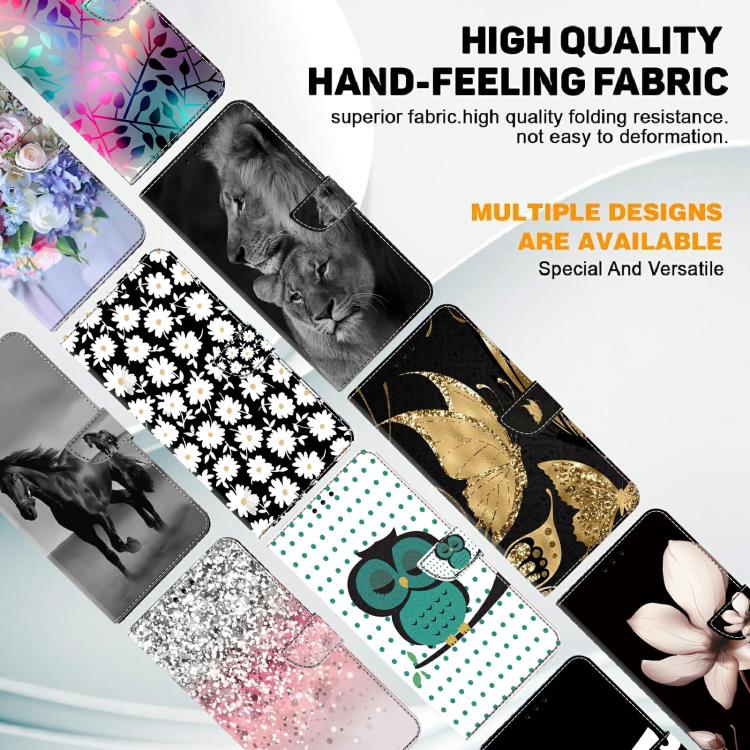 For Xiaomi 15 Pro Crystal-Like Painted Vegan Leather Phone Case