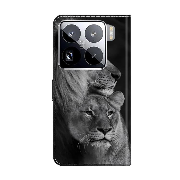 For Xiaomi 15 Pro Crystal-Like Painted Vegan Leather Phone Case