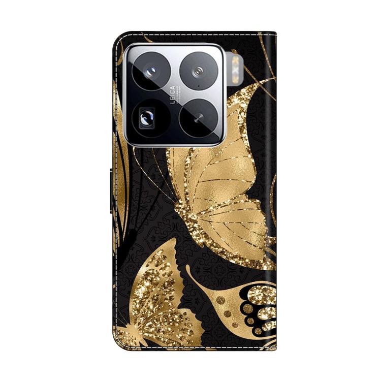 For Xiaomi 15 Pro Crystal-Like Painted Vegan Leather Phone Case