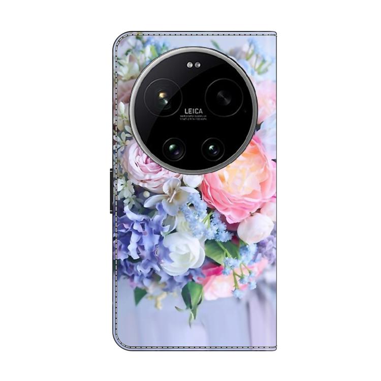 For Xiaomi 17 Ultra Crystal-Like Painted Vegan Leather Phone Case