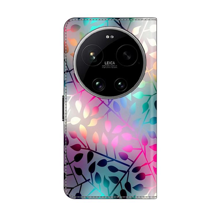 For Xiaomi 17 Ultra Crystal-Like Painted Vegan Leather Phone Case