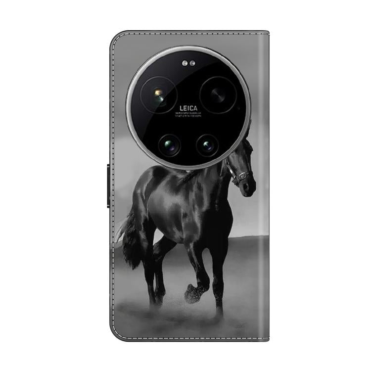 For Xiaomi 17 Ultra Crystal-Like Painted Vegan Leather Phone Case