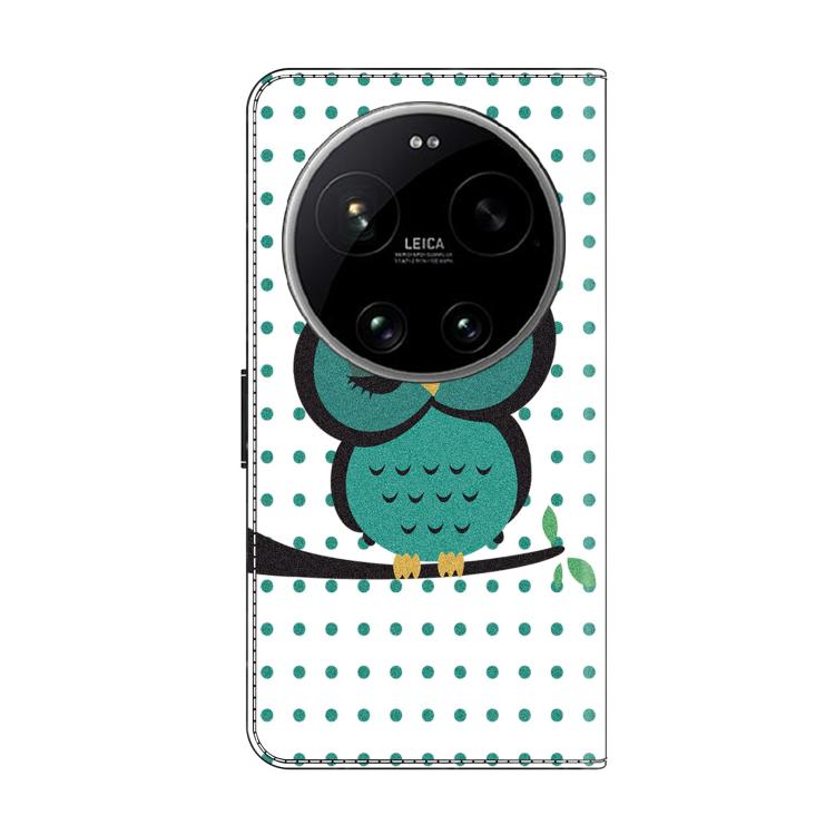For Xiaomi 17 Ultra Crystal-Like Painted Vegan Leather Phone Case