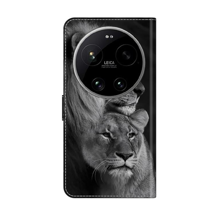 For Xiaomi 17 Ultra Crystal-Like Painted Vegan Leather Phone Case