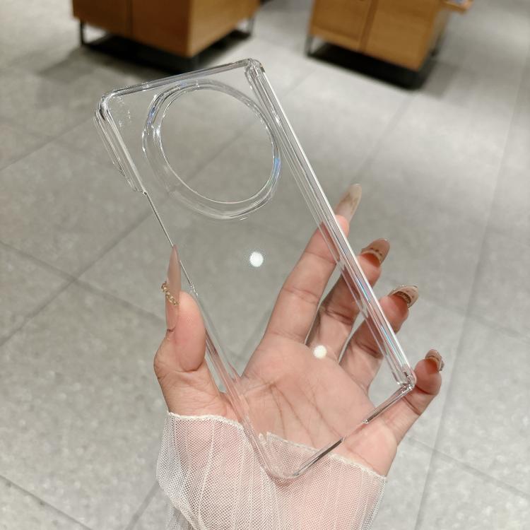 For Honor Magic V6 Transparent Central Magnetic PC Phone Case