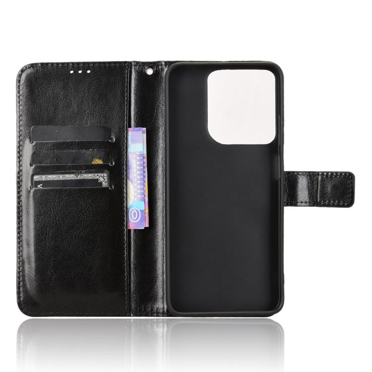 For Motorola Moto G17 / G17 Power 4G Retro Crazy Horse Texture Vegan Leather Phone Case