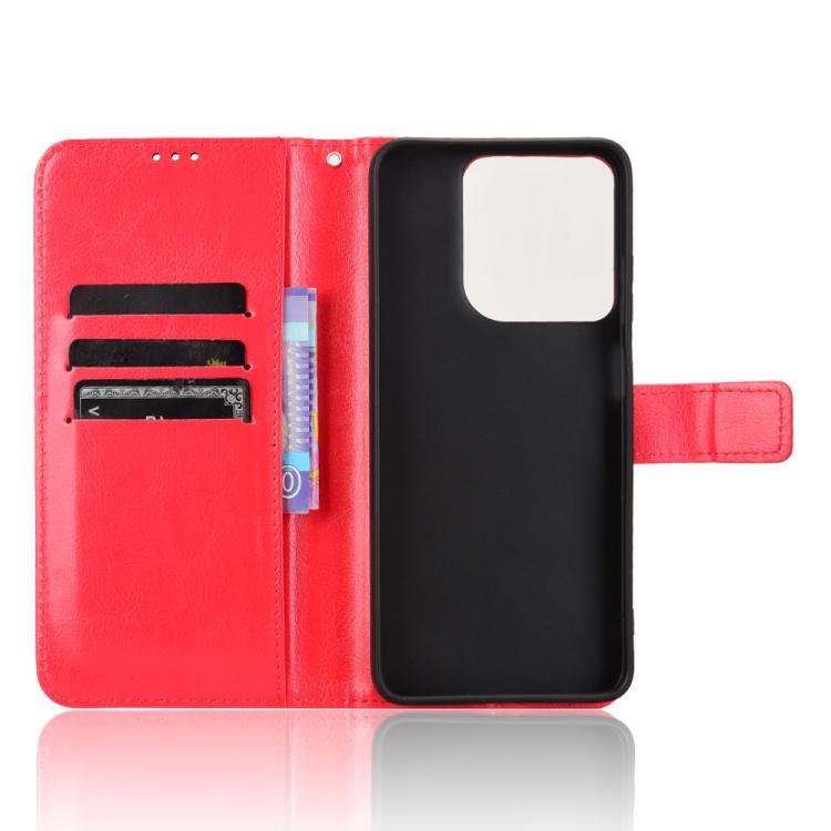 For Motorola Moto G17 / G17 Power 4G Retro Crazy Horse Texture Vegan Leather Phone Case