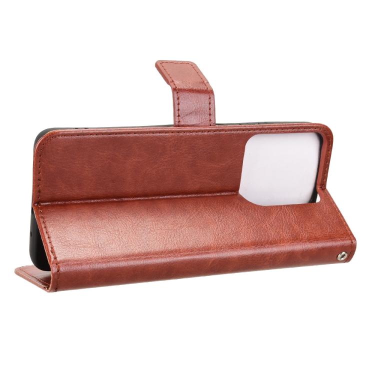 For Motorola Moto G17 / G17 Power 4G Retro Crazy Horse Texture Vegan Leather Phone Case