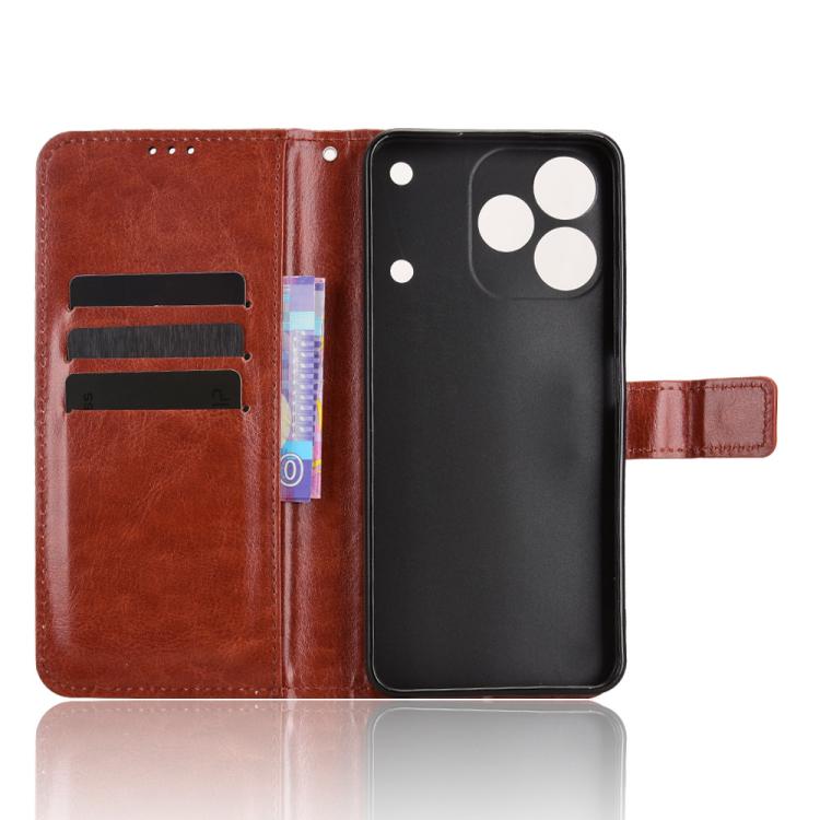 For Realme Note 80 4G Retro Crazy Horse Texture Vegan Leather Phone Case
