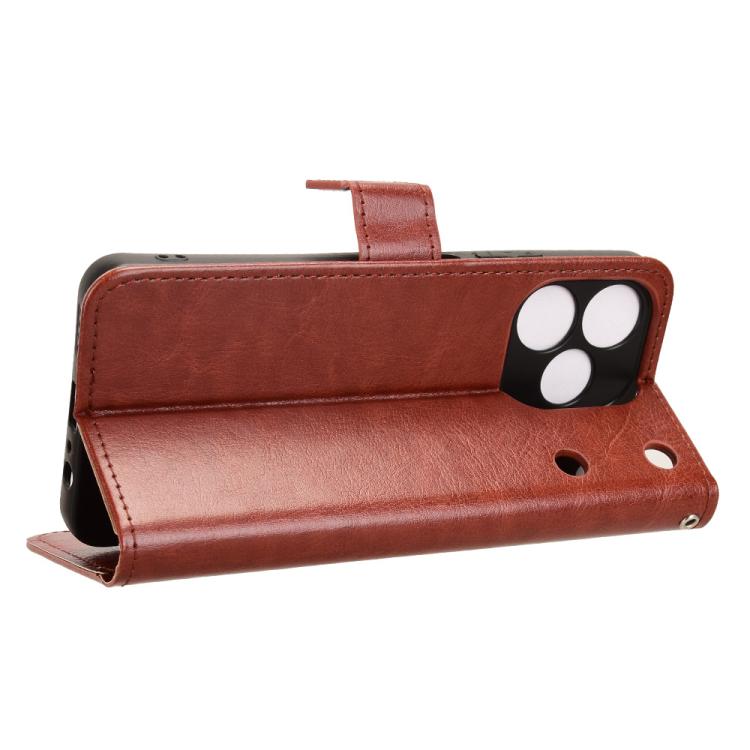 For Realme Note 80 4G Retro Crazy Horse Texture Vegan Leather Phone Case