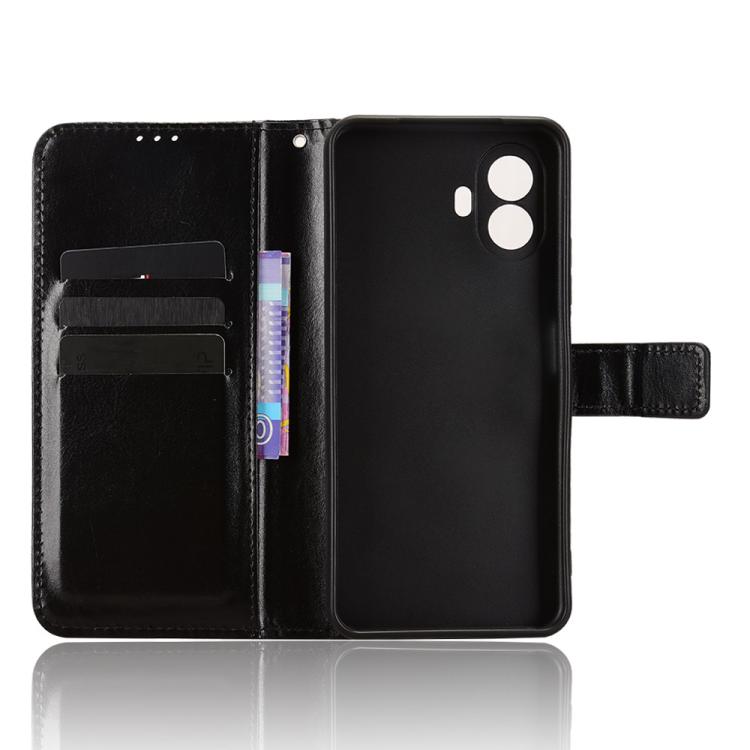 For TCL K70 SE T453D Retro Crazy Horse Texture Vegan Leather Phone Case
