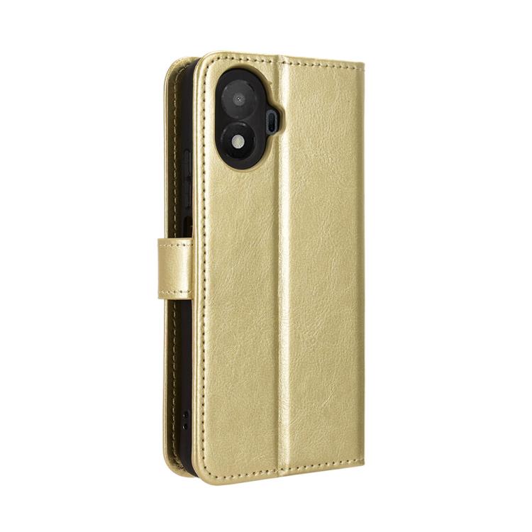 For TCL K70 SE T453D Retro Crazy Horse Texture Vegan Leather Phone Case