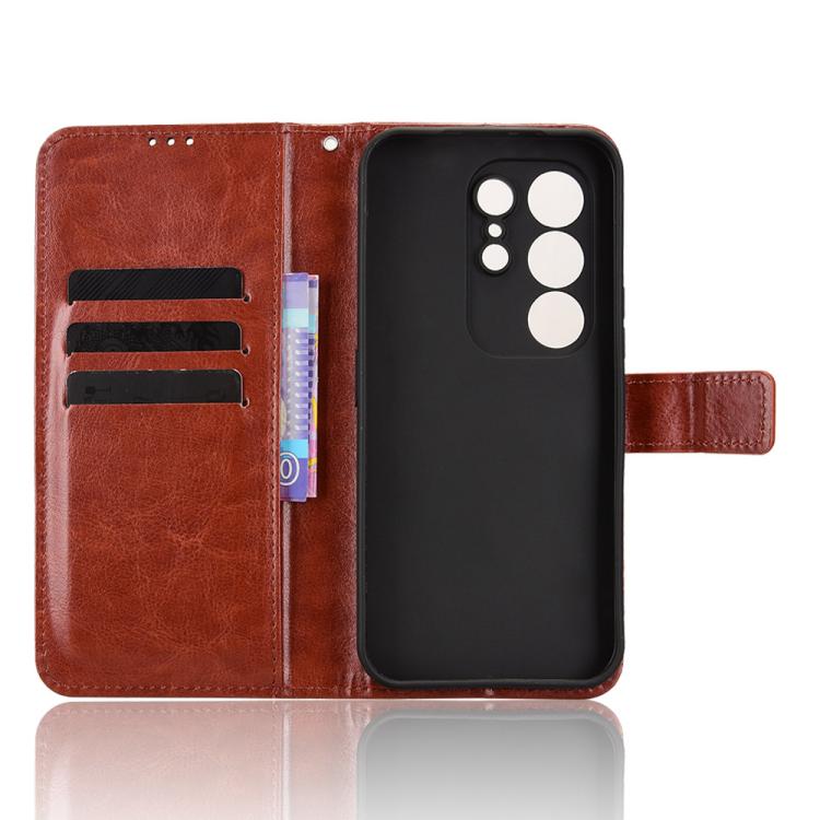 For Tecno Camon 50 Pro 4G Retro Crazy Horse Texture Vegan Leather Phone Case