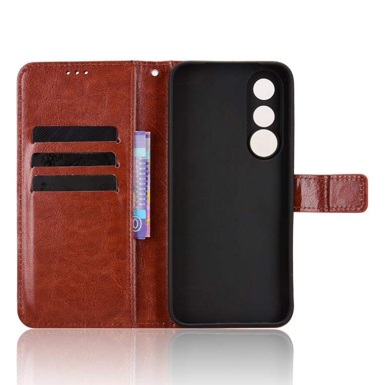 For vivo V70 FE 5G Retro Crazy Horse Texture Vegan Leather Phone Case