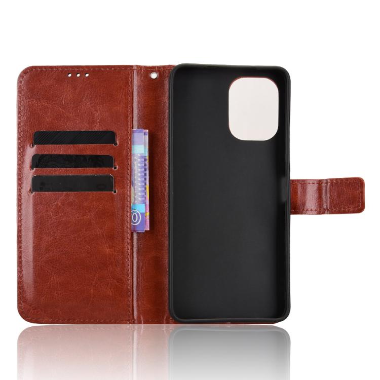 For vivo Y21 5G / Y05 4G Retro Crazy Horse Texture Vegan Leather Phone Case