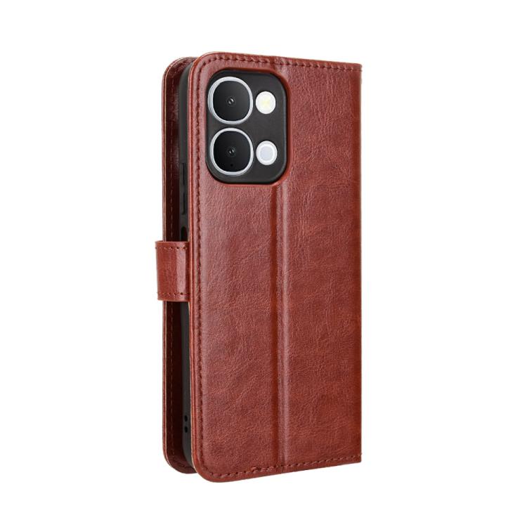 For vivo Y31d 4G / Y500i 5G Retro Crazy Horse Texture Vegan Leather Phone Case